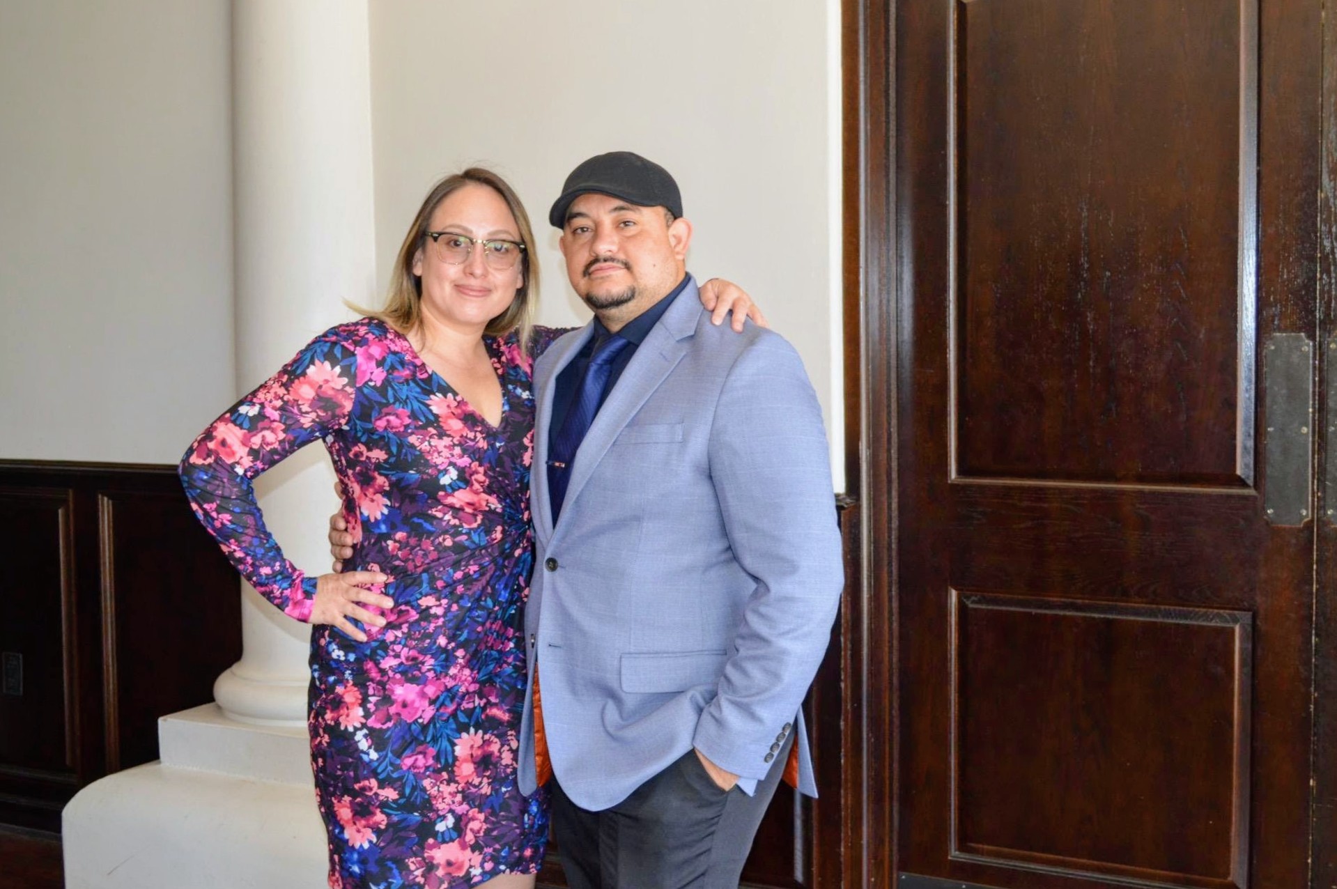 Cruz and his wife dressed up for a special occasion